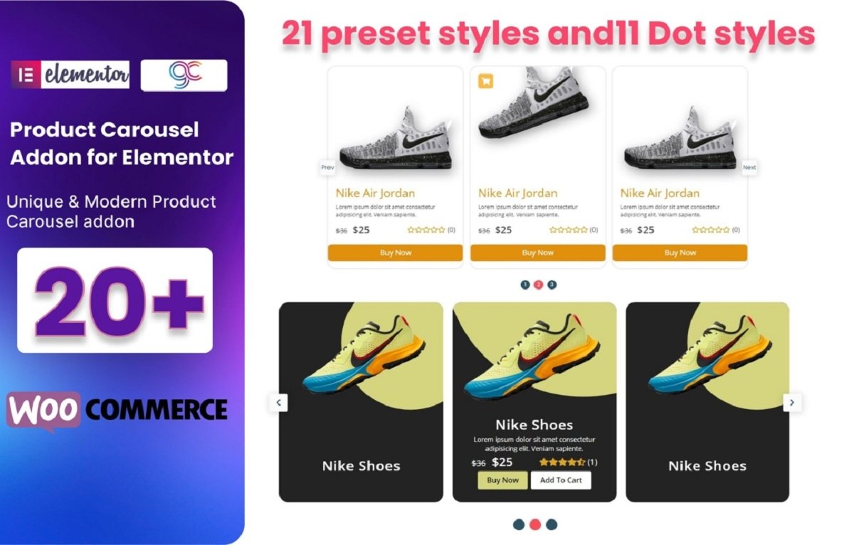 WooCommerce Product Carousel Addon For Elementor