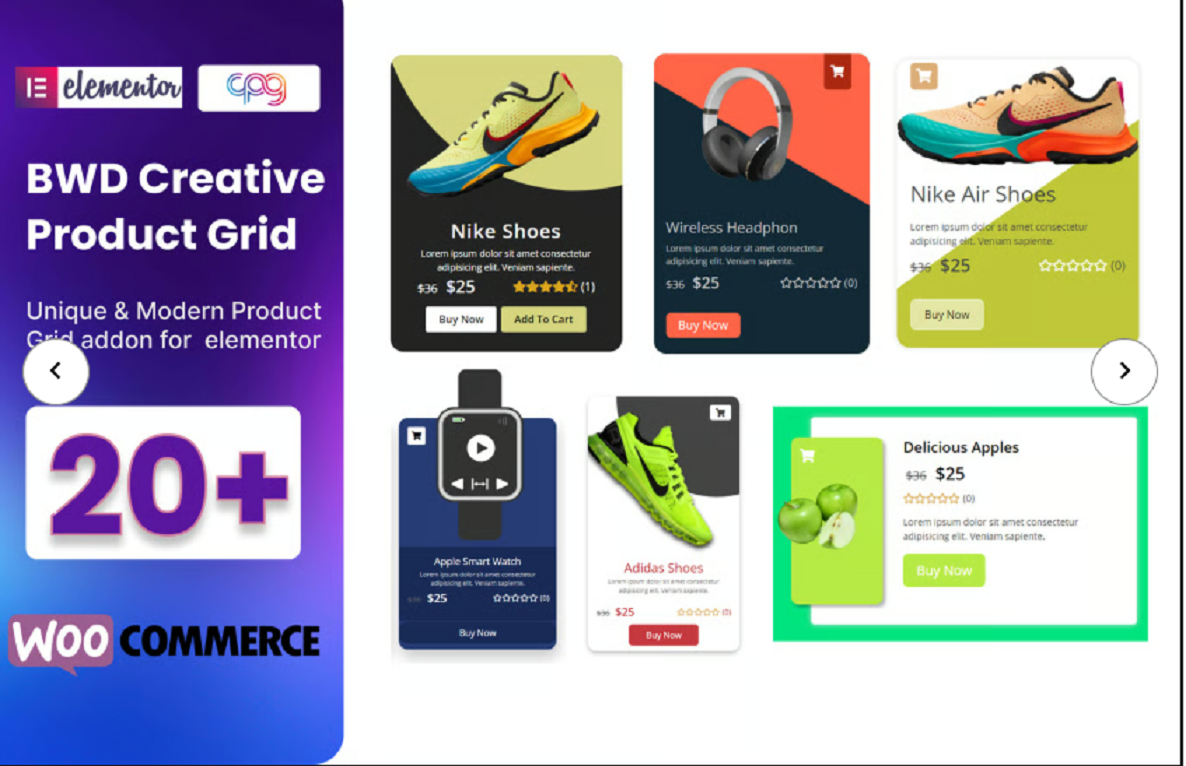 WooCommerce Product Grid Addon for Elementor