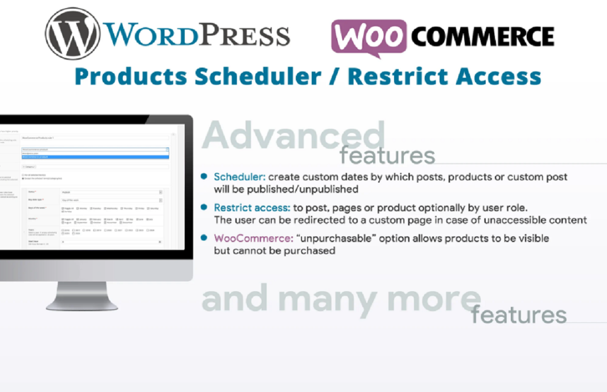 WooCommerce Products Scheduler Restrict Access