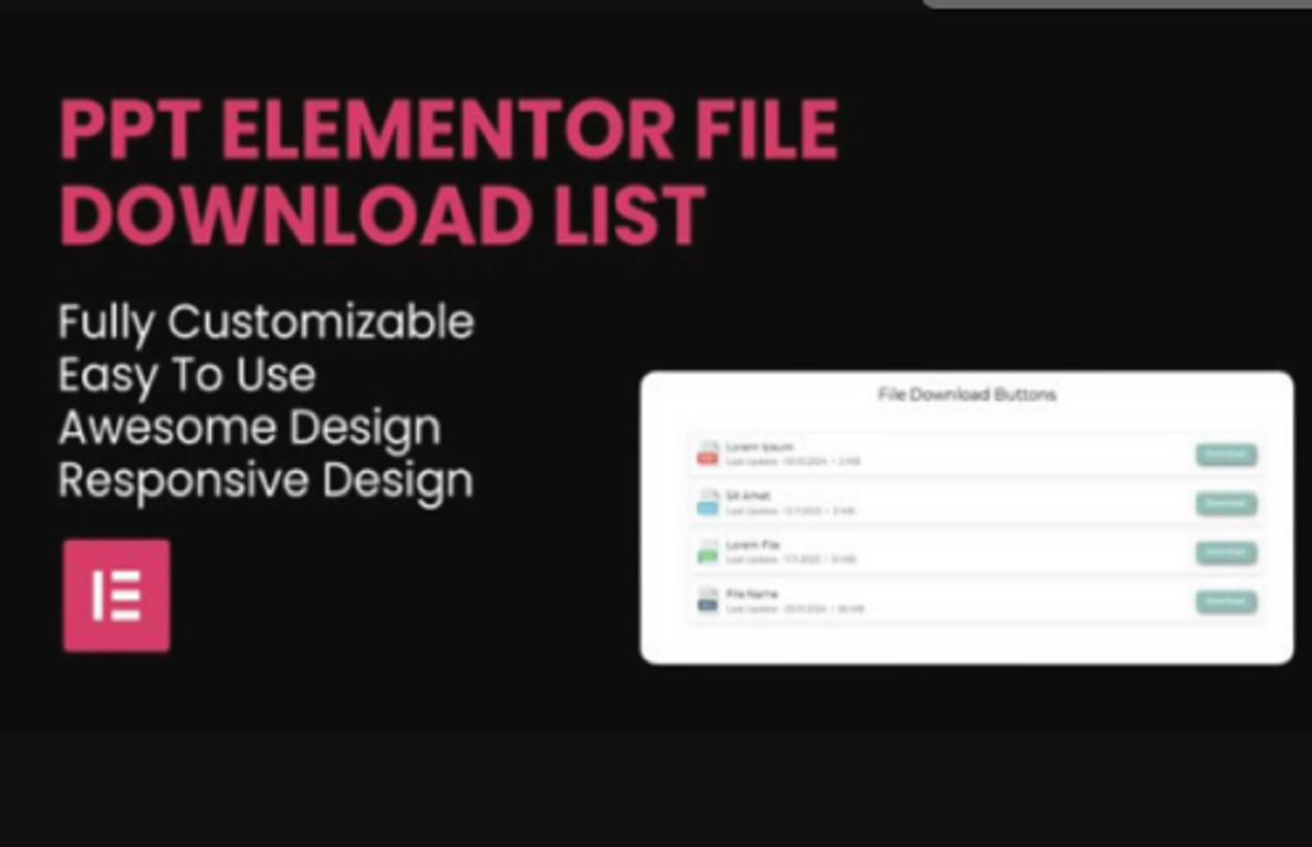 File Download List Elementor Widget