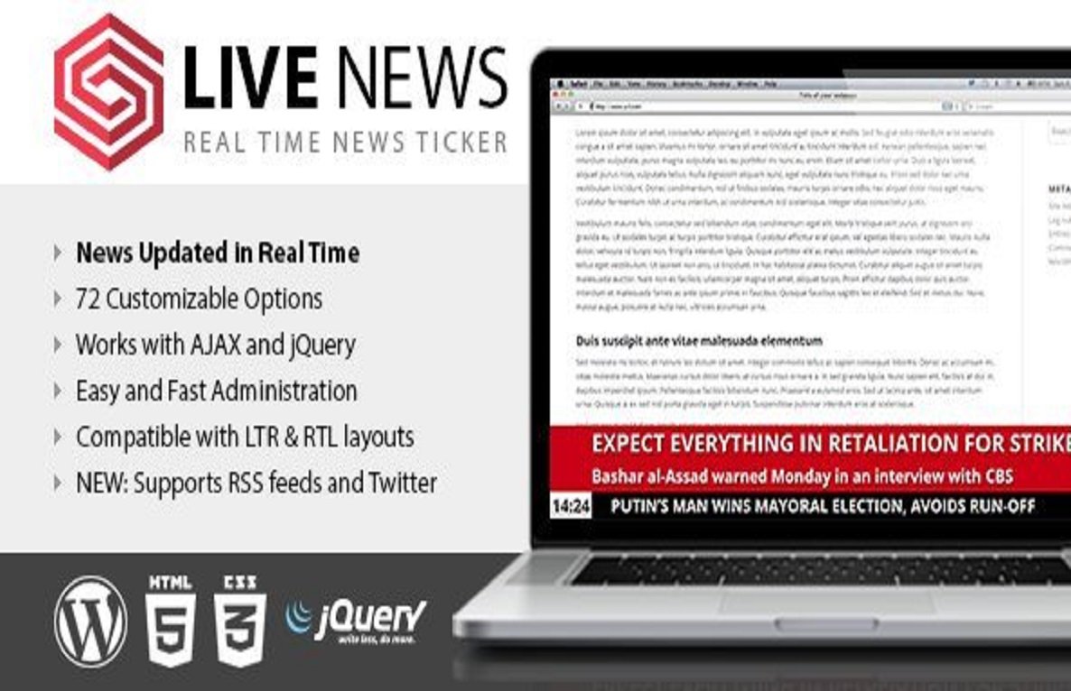 Live News – Real Time News Ticker