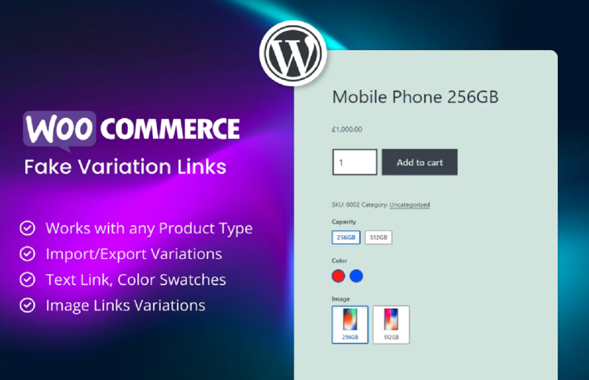 MT WooCommerce Fake Variation Links