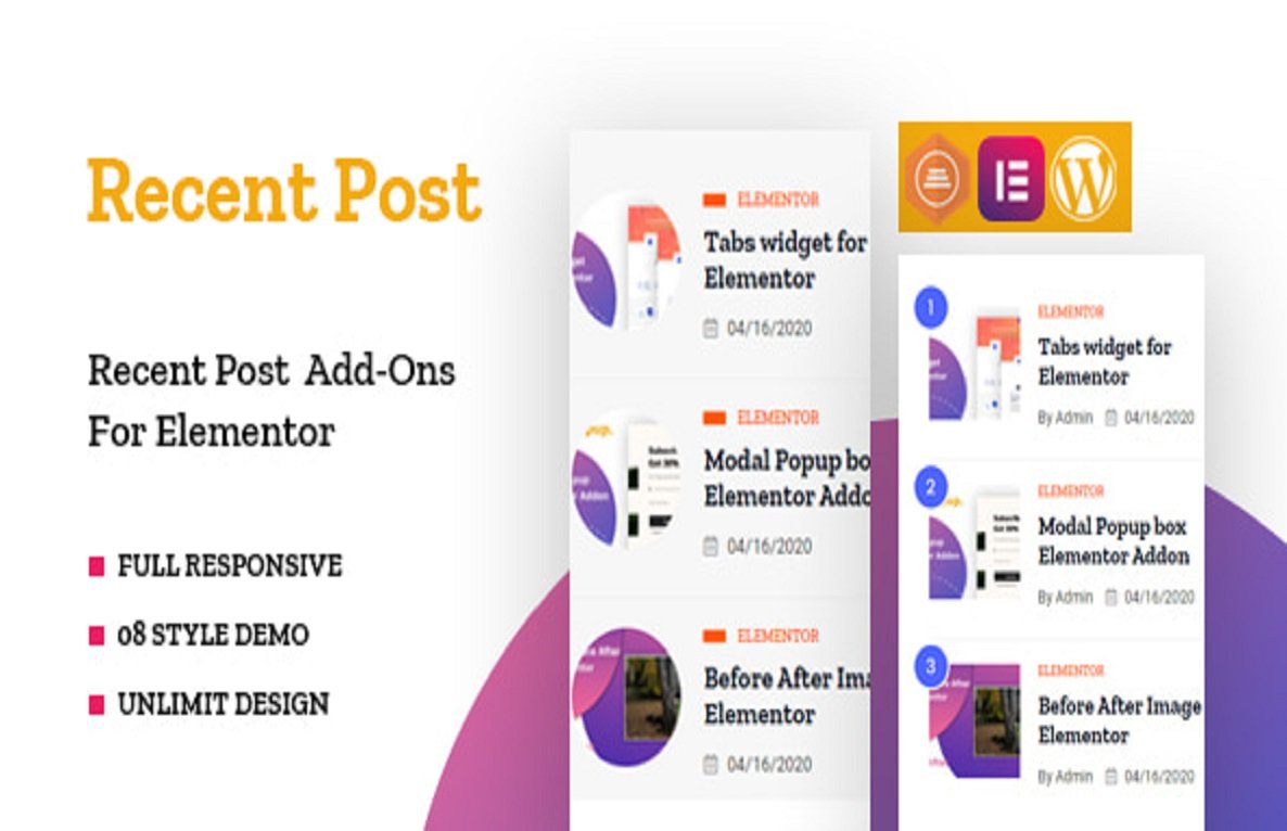 Recent Posts Elementor Addon
