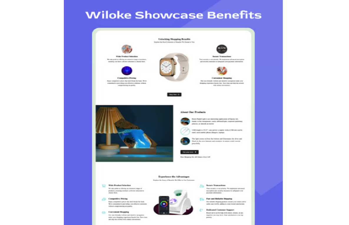 Wiloke Showcase Benefits Addon for Elementor
